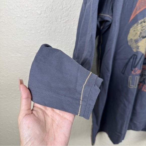 Disney Parks Star Wars Millennium Falcon Crew Neck Long Sleeve Top‎ Size Large - Picture 5 of 12